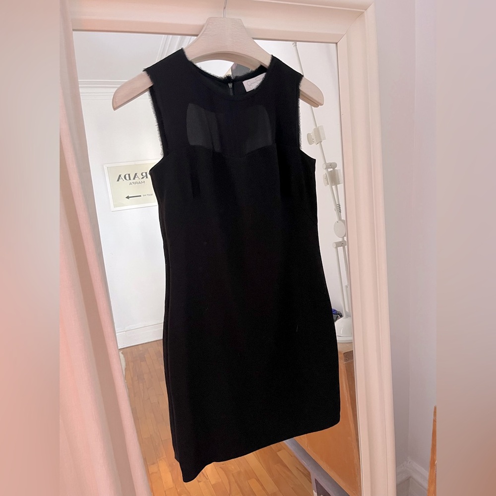 Jessica Simpson little black dress with sheer detail